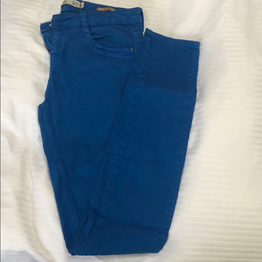 Zara Trafaluc blue colored jeans